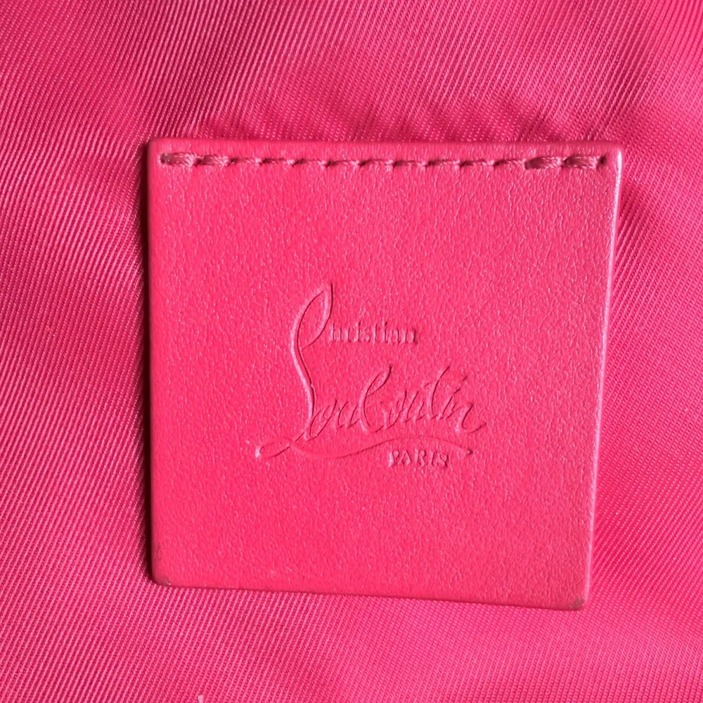 Christian Louboutin backpack Iridescent Monogram Purple Logo Travel bag - Picture 8 of 14